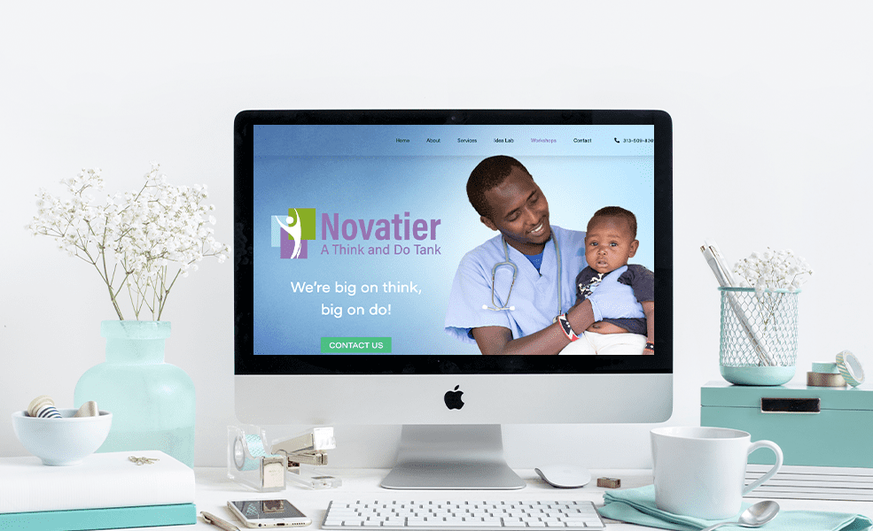 example of non profit website design