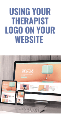 using your therapist logo on your website