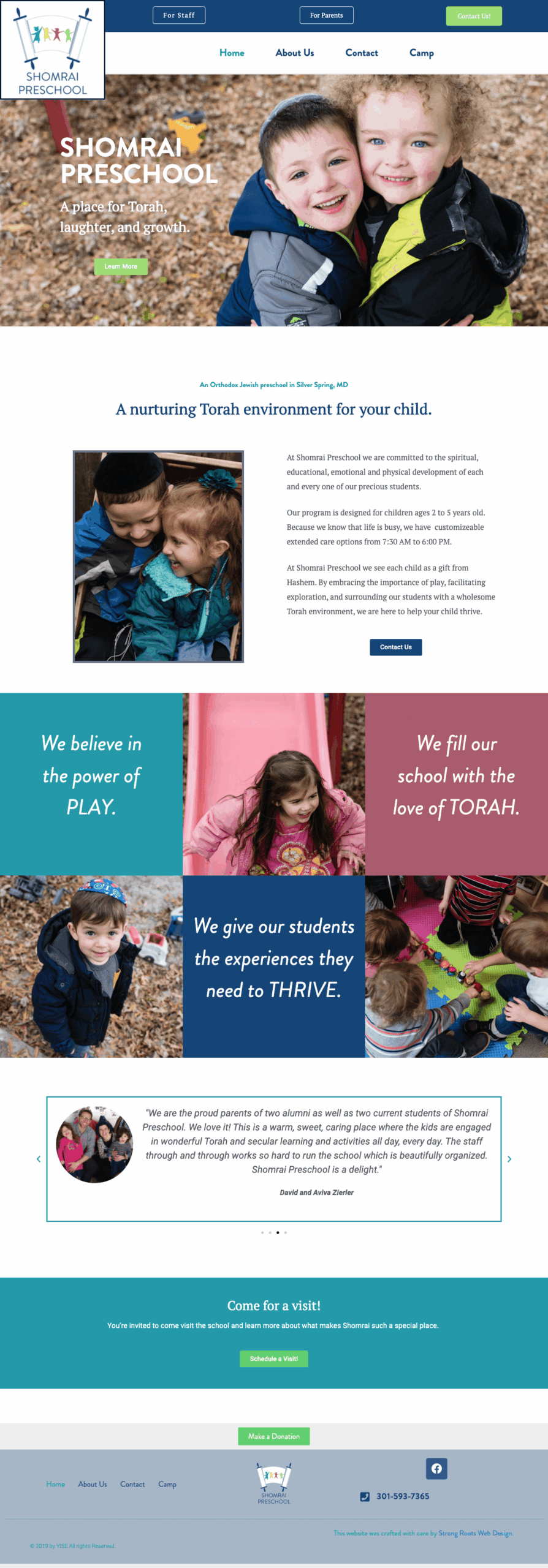 private school website design