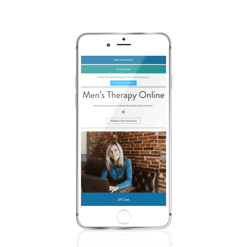 online therapist website design