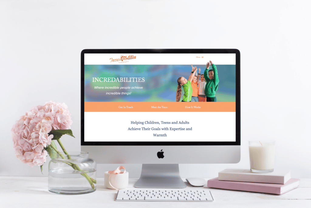 incredabilities therapy website design