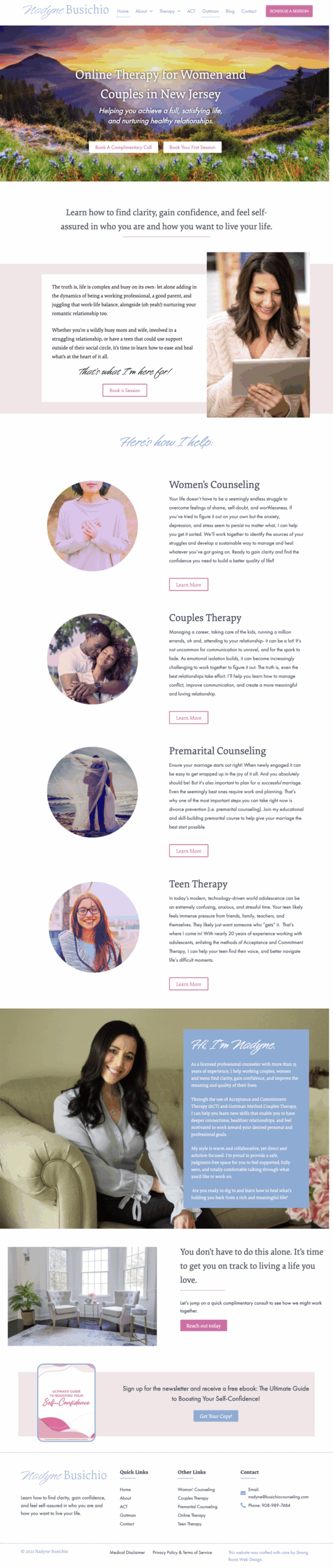 best website builder for therapists