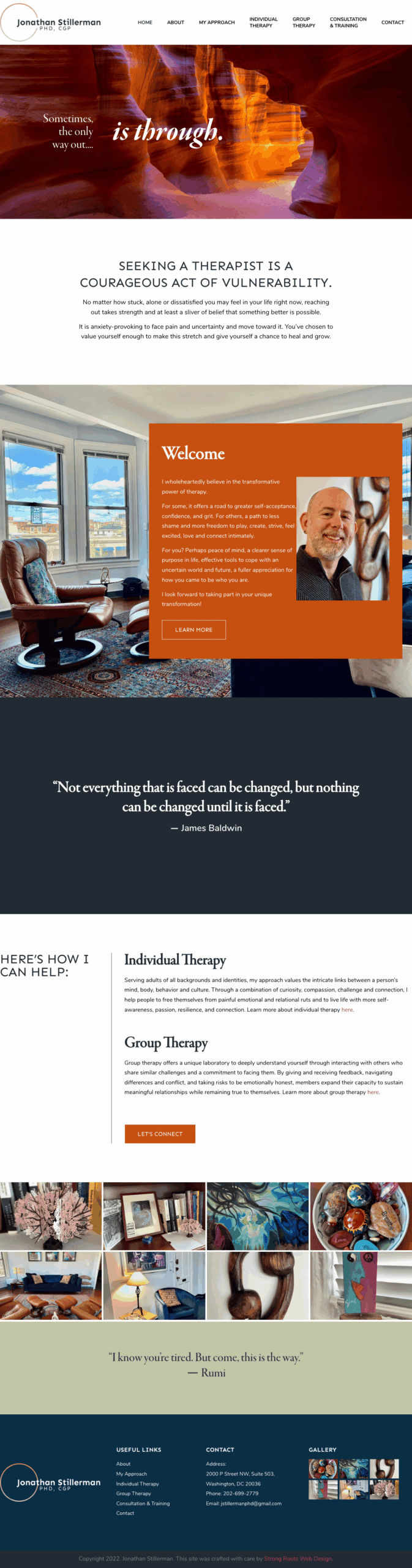 Websites for counselors website image for Jonathan Stillerman website