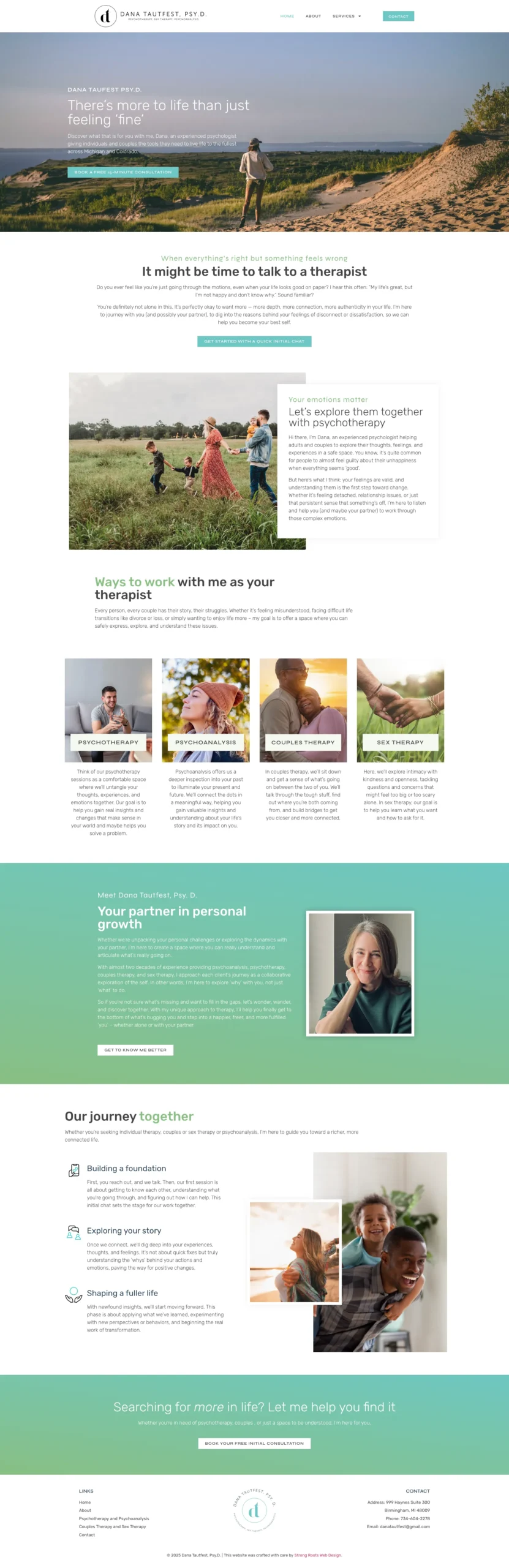 Psychotherapist Website Design