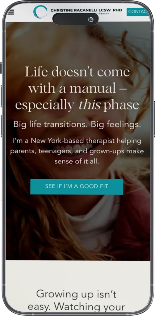 Clinical Therapist Website Page image 2
