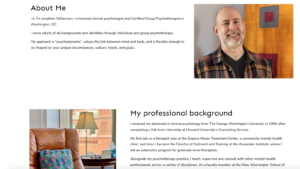 Mental Health Therapist Bio Examples Page image 2