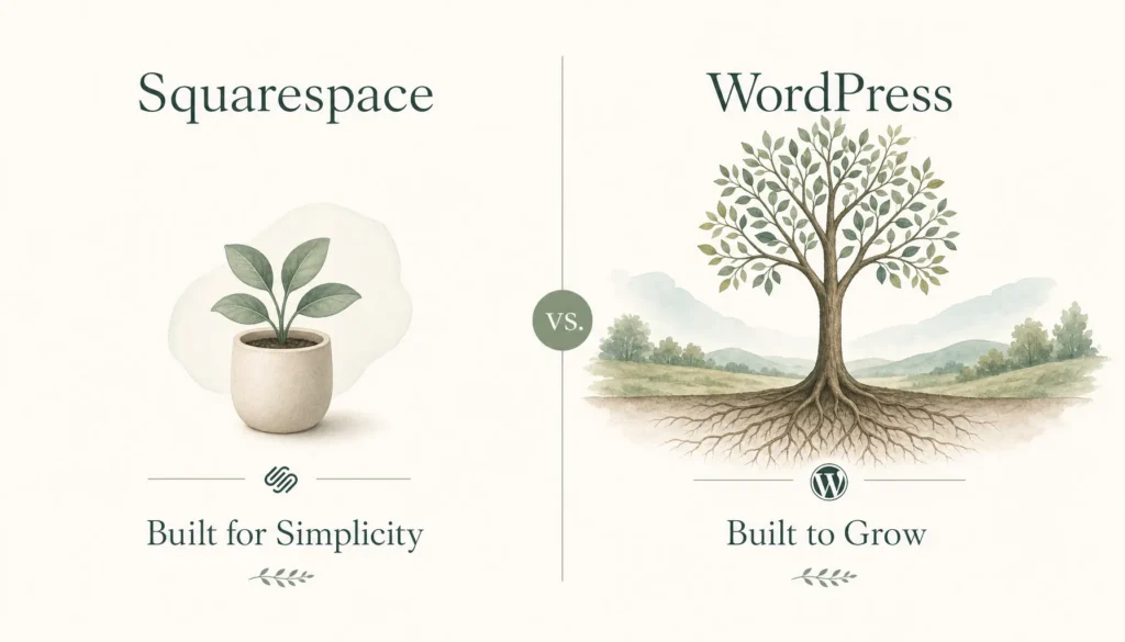 Squarespace vs WordPress for Therapists: Which Website Platform Is Right for Your Practice? 1 Squarespace vs WordPress for Therapists: Which Website Platform Is Right for Your Practice? Page image 1