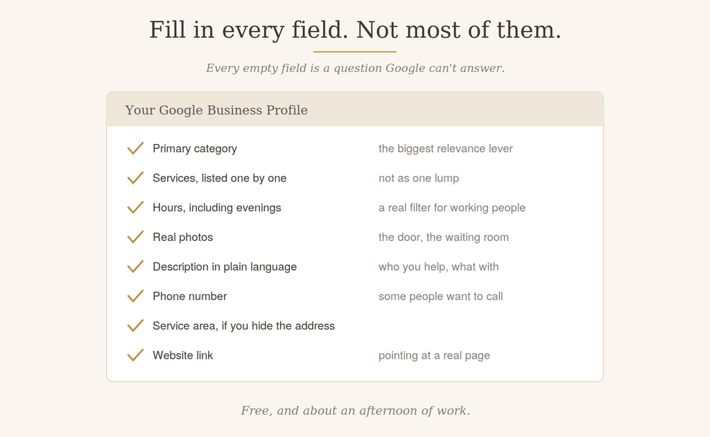 How Do I Get My Therapy Practice to Show Up on Google? 2 How Do I Get My Therapy Practice to Show Up on Google? Page image 2